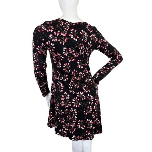 POPYOUNG flower tulips pattern boutique career dress fitted sleeve Sz M NWT - Picture 5 of 11